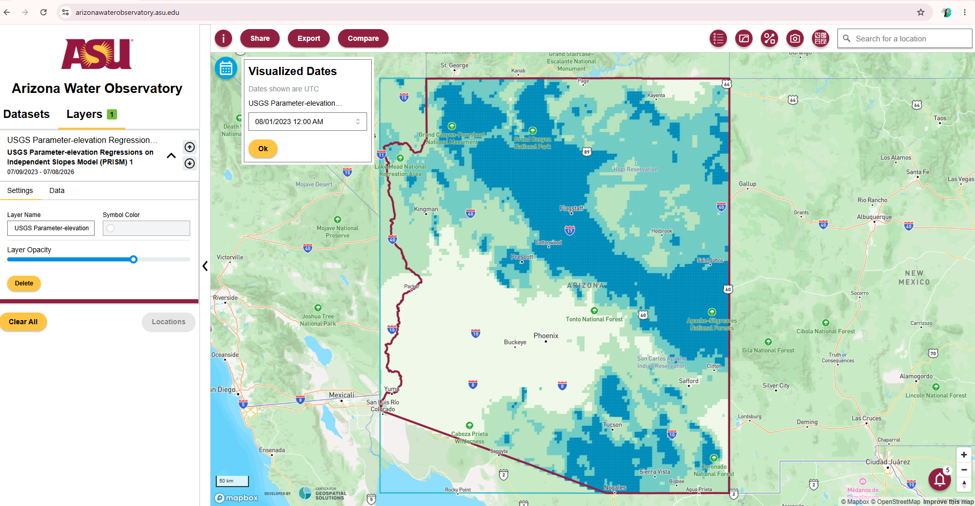 AWO dashboard
