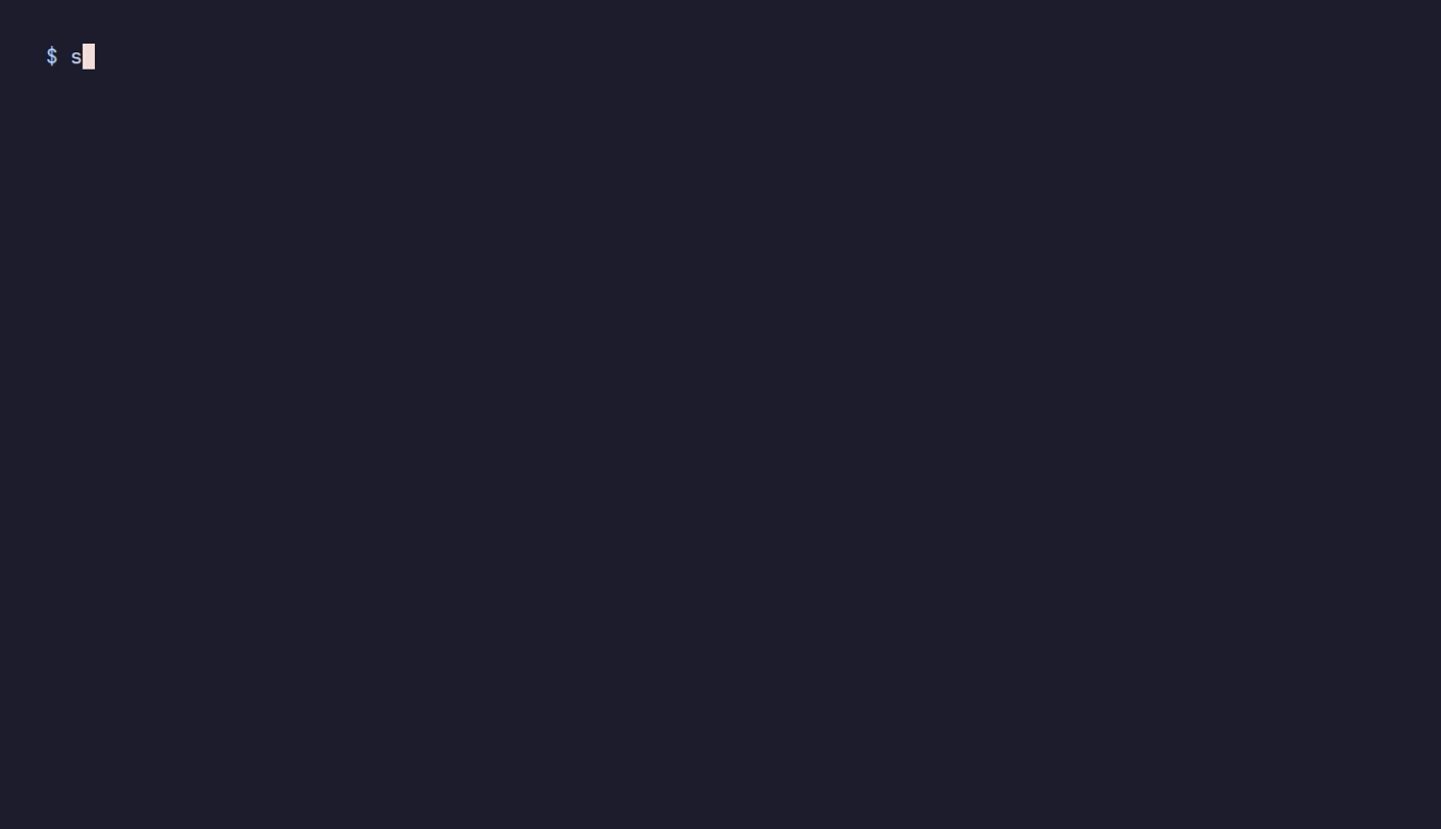 The sal help output, listing every subcommand